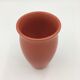 Orange ceramic vase