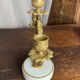 Pair of bronze and marble candelabra, France, 19th century