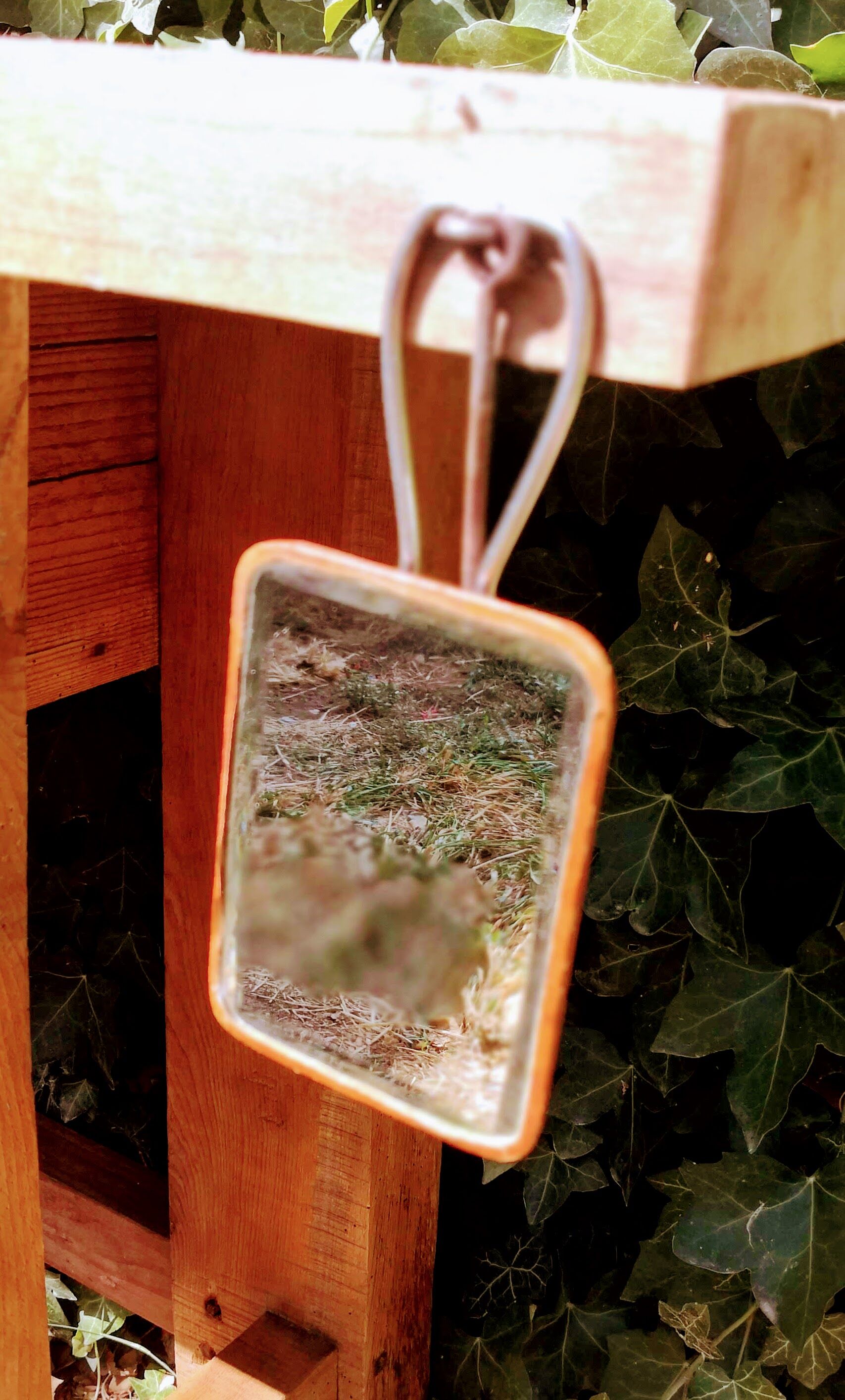 Mirror beveled barber 19x12cm