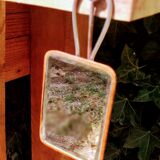 Mirror beveled barber 19x12cm