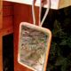 Mirror beveled barber 19x12cm