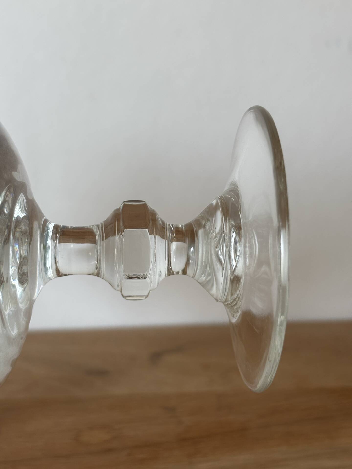 Vintage ensemble de 3 verres à pied grand format eau Arcopal véronica