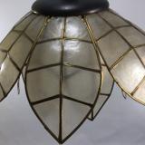 Vintage lotus flower mother-of-pearl hanging lamp