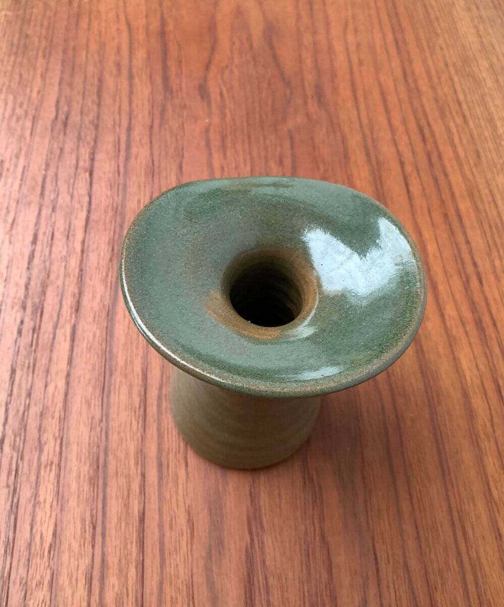 Vase de poterie d'atelier allemand vintage par Acki Jürgens, années 1970