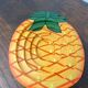 Pineapple and strawberry wooden trays