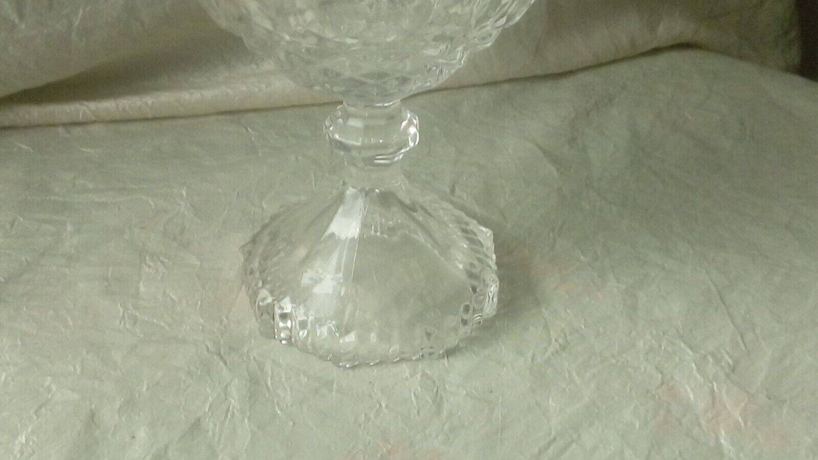 Louis Philippe style glass candy sugar bowl