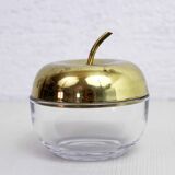 Glass and brass apple sweetener