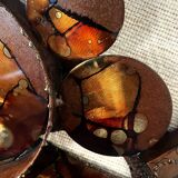 Sculpture murale en métal brutaliste de Henrik Horst des années 1970