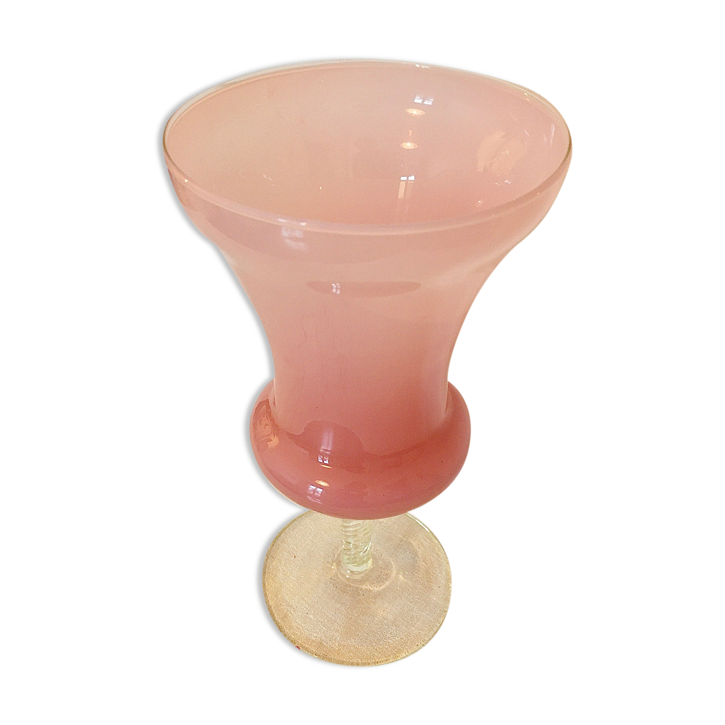 Pink opaline vase