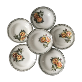 Lot de 6 assiettes creuses digoin sarreguemines modèle "adèle" années 30-40