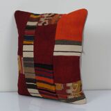 18" x 20" Carpet Pillow, Bohemian Kilim Lumbar, Turkey Pillow, Home Decor, Couch Throw Pillow
