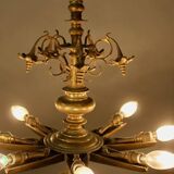 Lustre de synagogue en bronze, XIXème