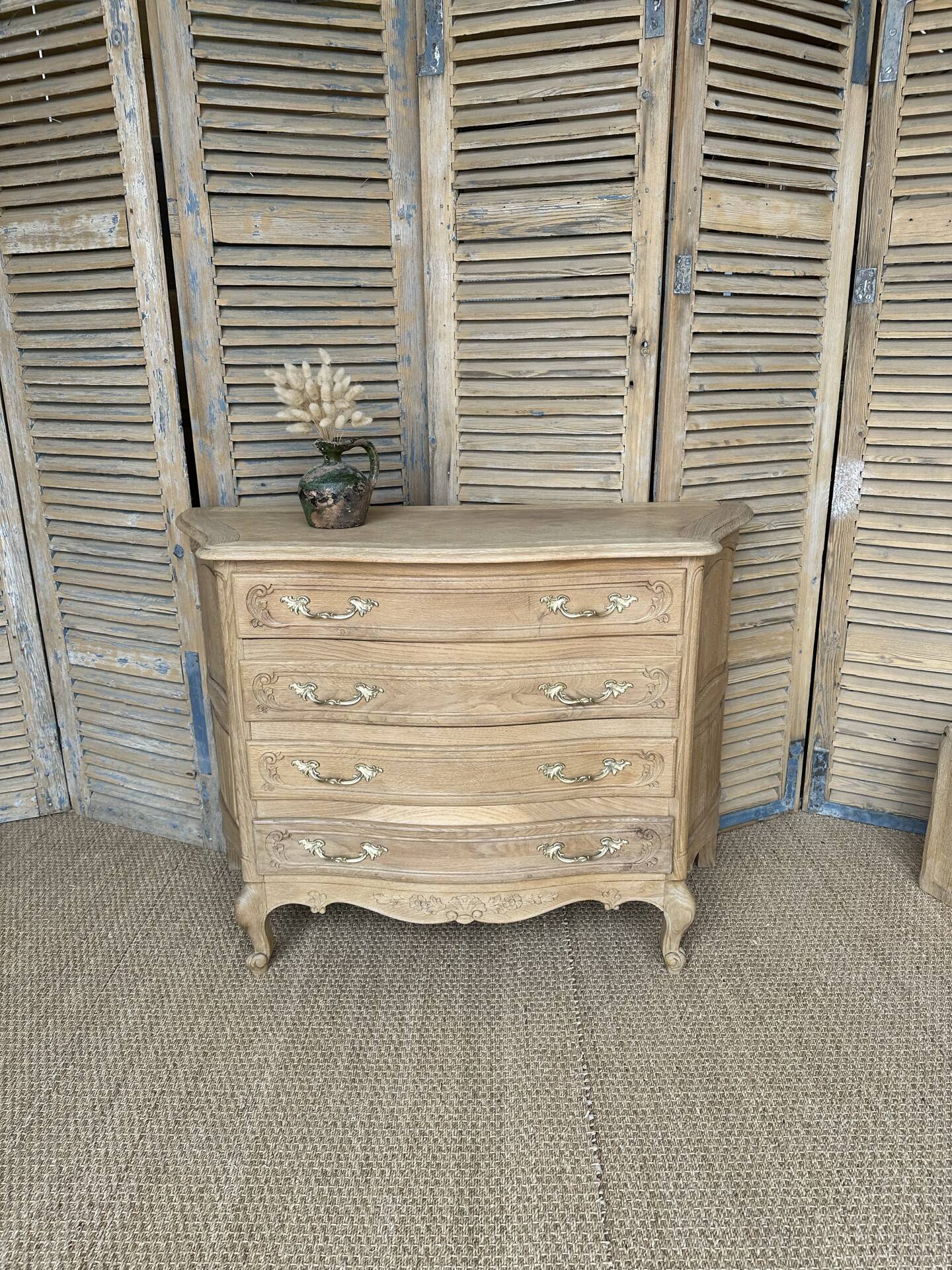 Antique oak chest of drawers – Louis XV style – 4 drawers