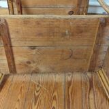 Rattan and cork side table