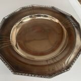 Art Deco Silver Metal Centerpiece - Octagonal Shape