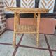 Vintage rattan wicker coffee table