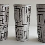 Large goblets for orangeade or small ceramic vases from the 1960s-70s.