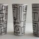 Large goblets for orangeade or small ceramic vases from the 1960s-70s.