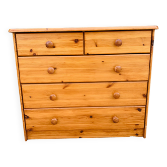 Pine chest of drawers