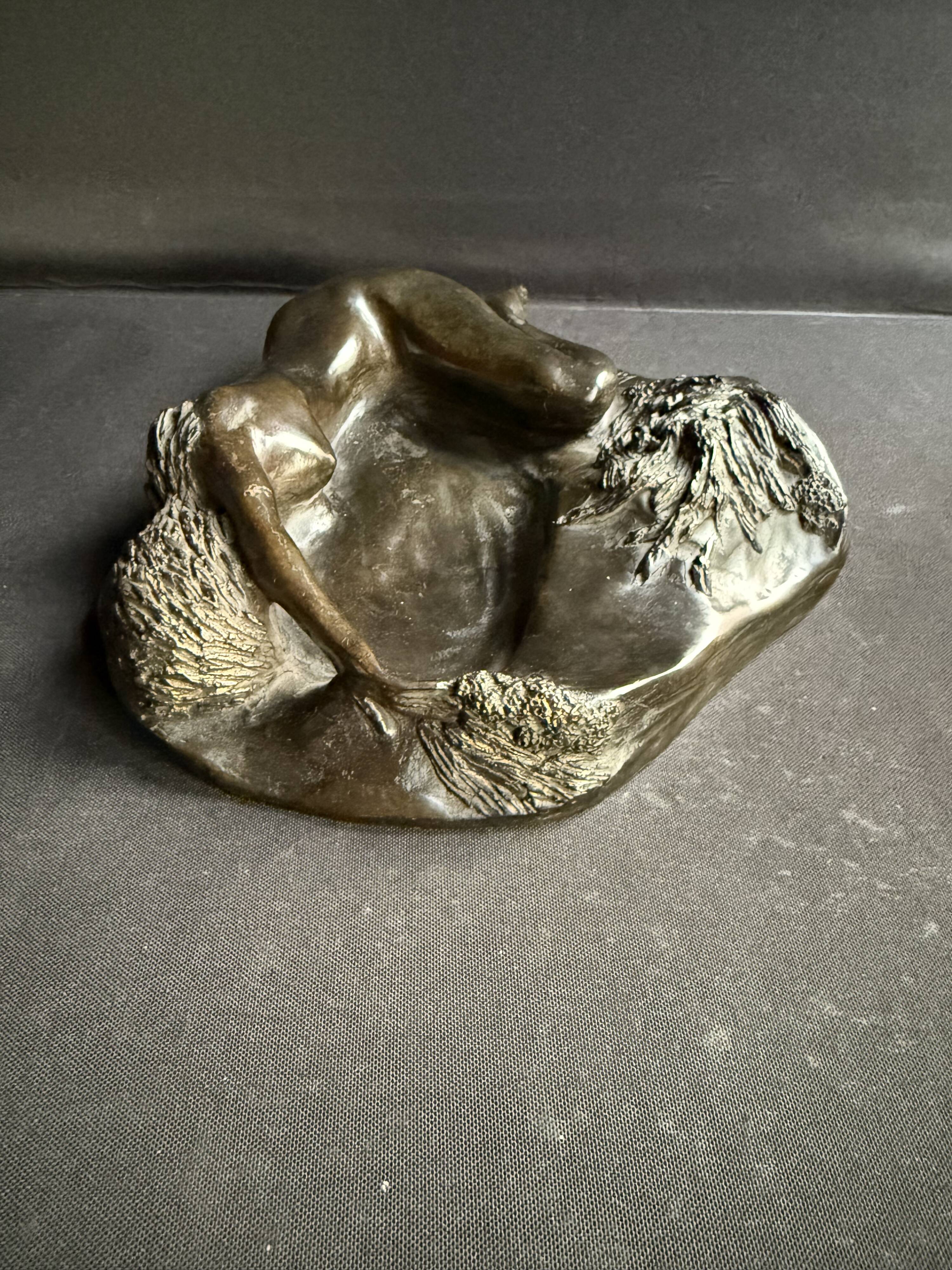 Patinated bronze sculpture – Valérie Fageot – 2007 Bimaris 2/7