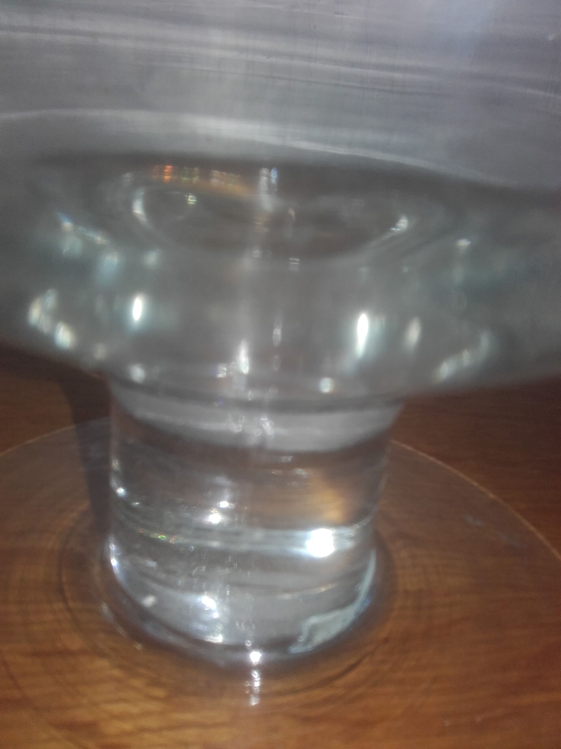 Large antique glass bowl