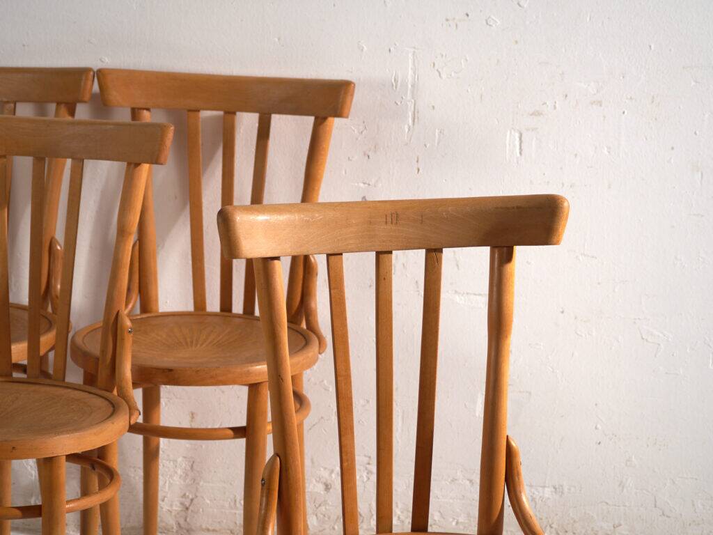 Antique bentwood chairs in Thonet style – Central Europe, circa 1930 #1 – Set of 4 pieces