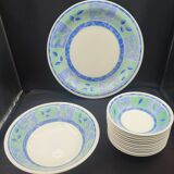Churchill Staffordshire table service 14 pieces Verdigris model