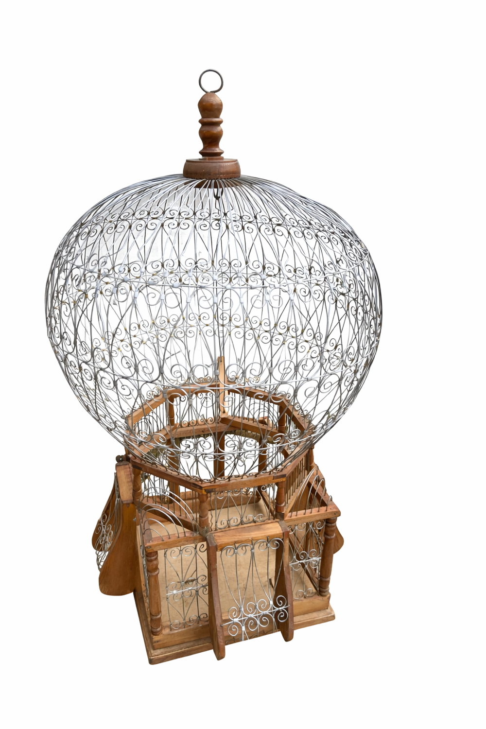 Large vintage Tunisian handmade birdcage