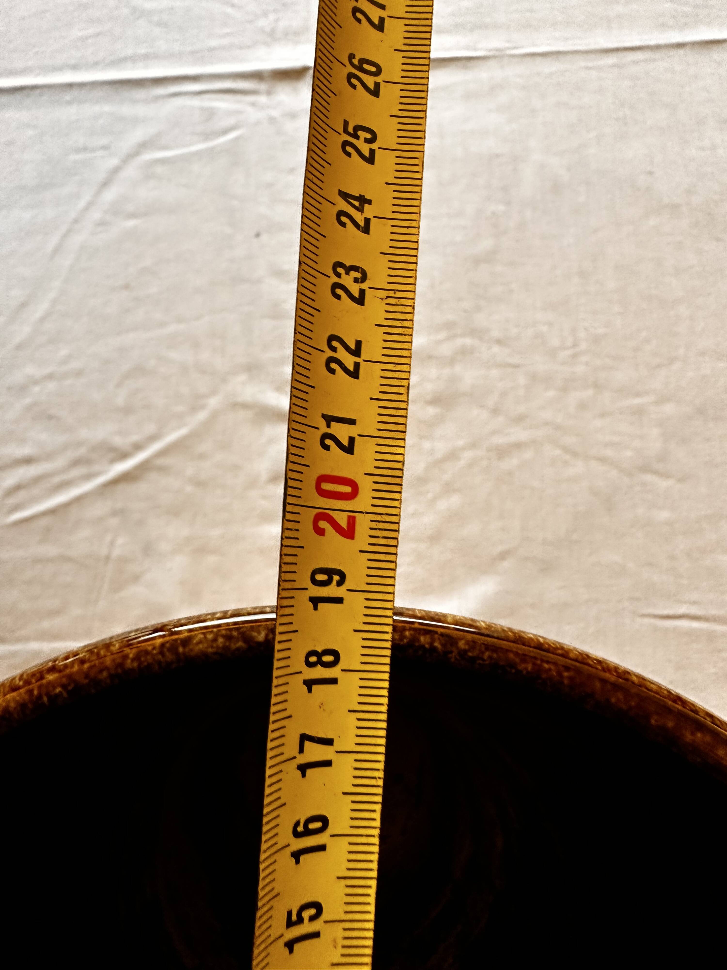 Ceramic frustoconical vase by Jean Varoqueaux for Périgord pottery