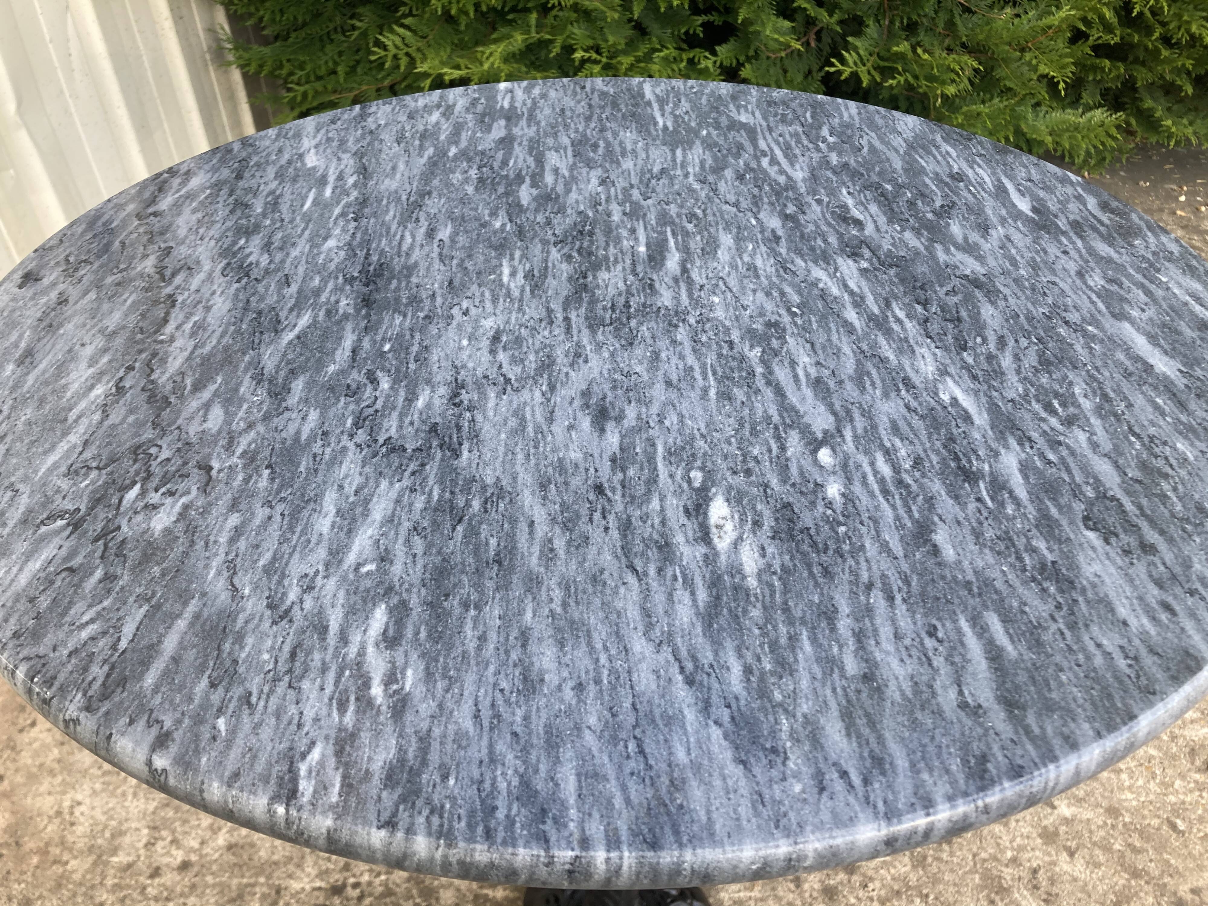 Grey marble table