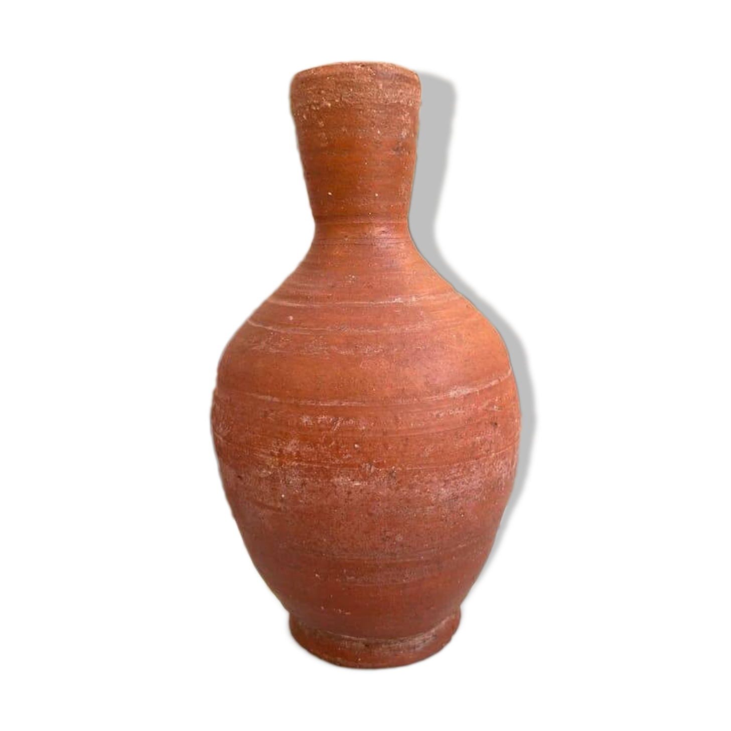 Dark terracotta vase