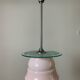 Pink opaline pendant light