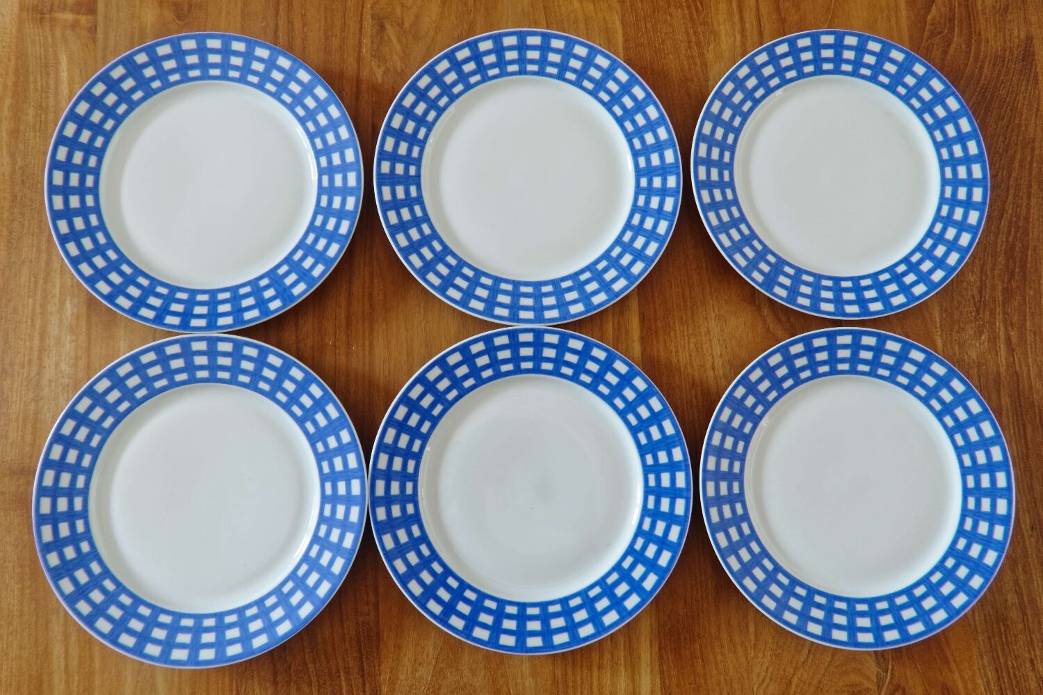 Lot 6 dessert plates Guy Degrennr Paréo collection