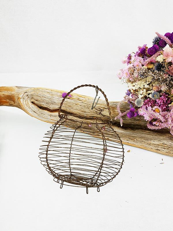 Wire salad spinner basket