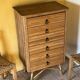Commode en rotin, années 60