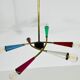 Arredoluce Sputnik brass chandelier 1950s