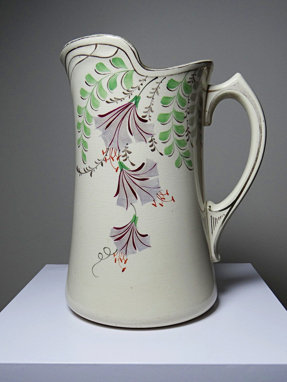 Large antique toilet bowl faience Hamage Moulin des Loups