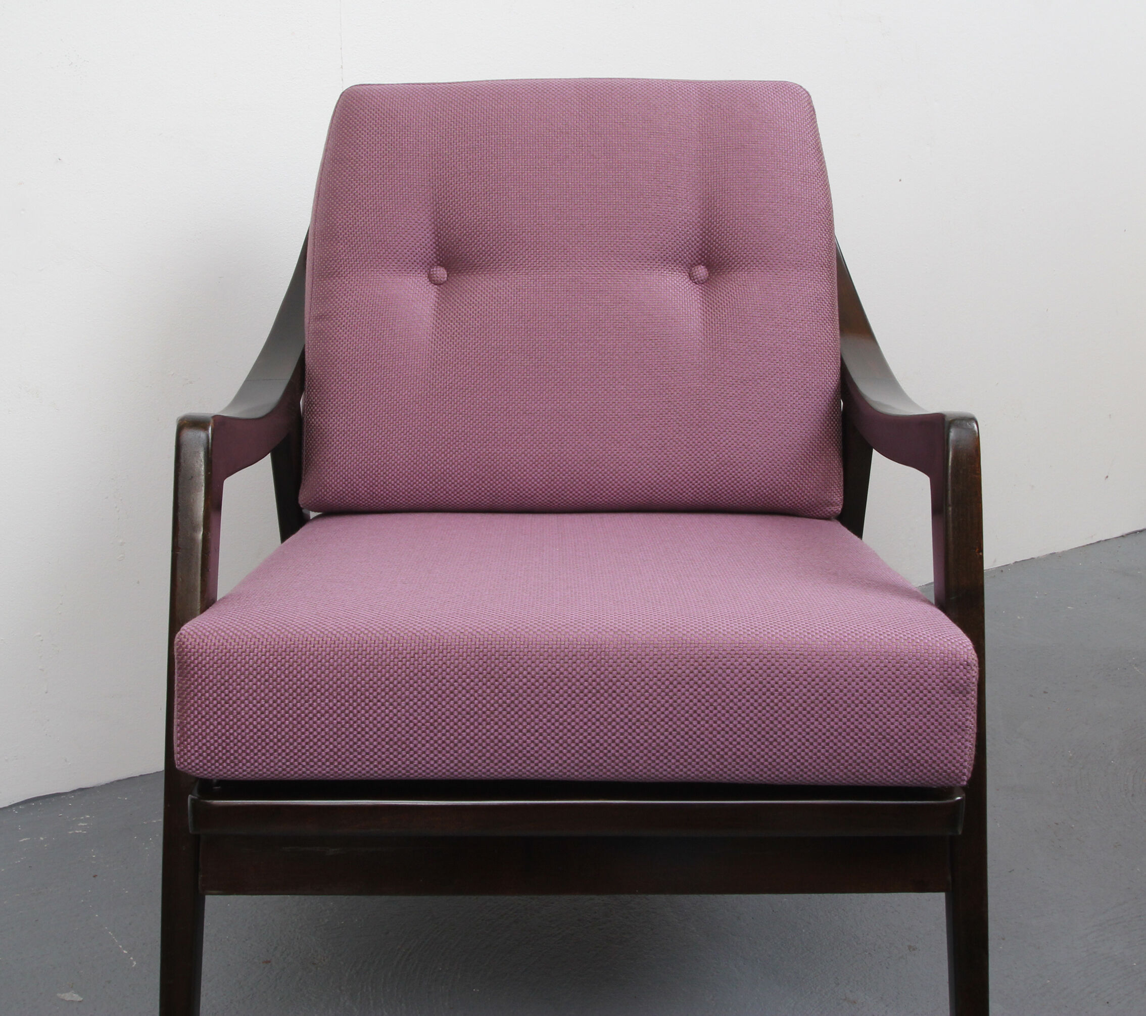 1960s armchair in violet