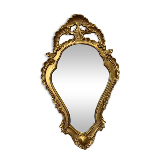 Louis XV style gilded mirror