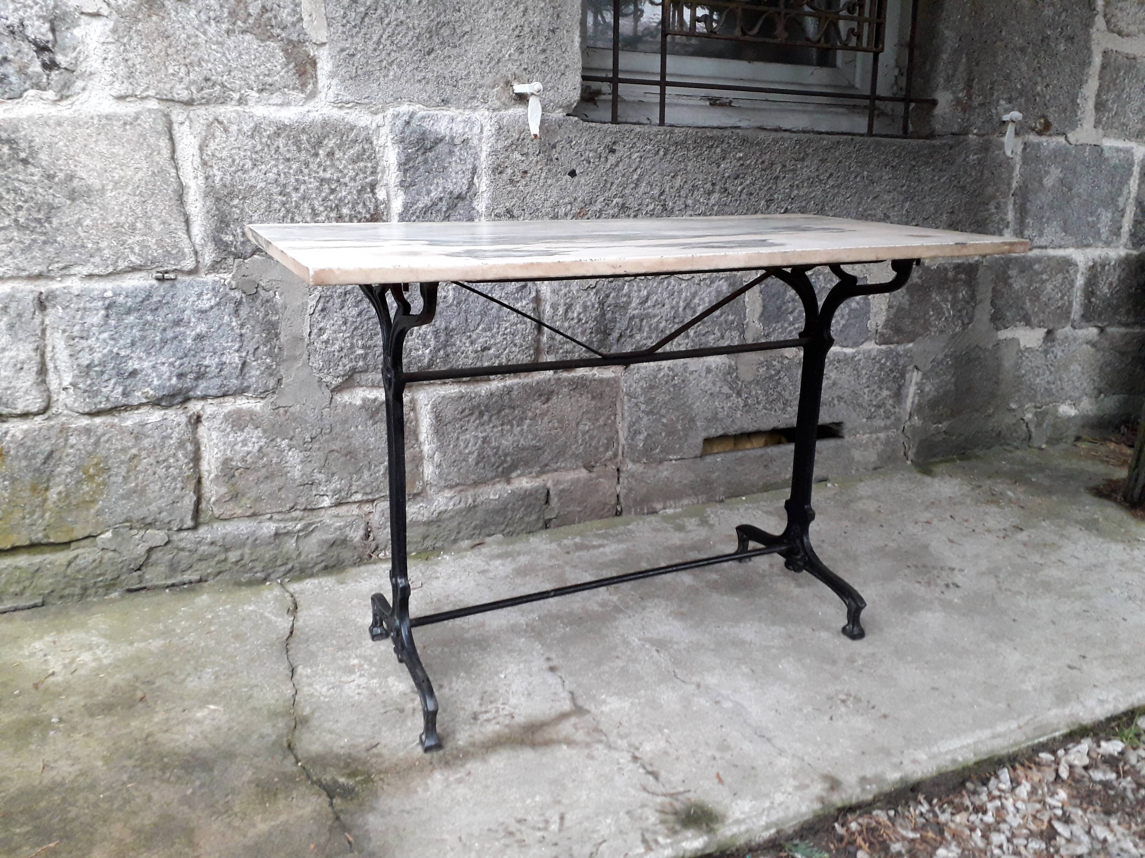 Table bistrot plateau marbre | Selency