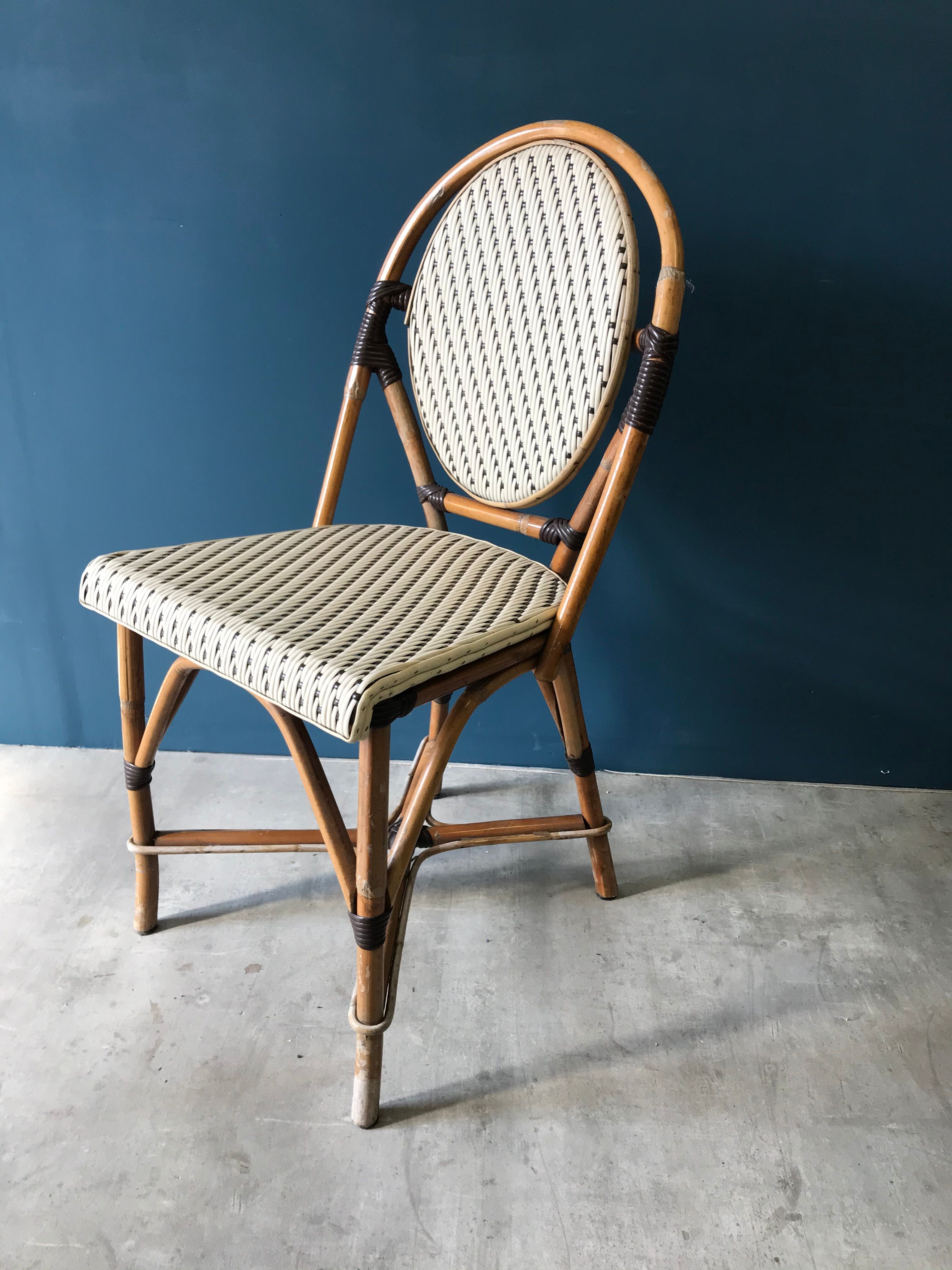 Series of 4 Parisian bistro chairs