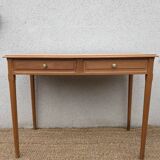 Beech desk / table 2 drawers