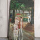 Theatre decoration painted on wood