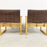 Pair of Diana armchairs designed by Karin Mobring for Ikea, 1980s