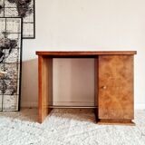 Art Deco desk mahogany plating blond