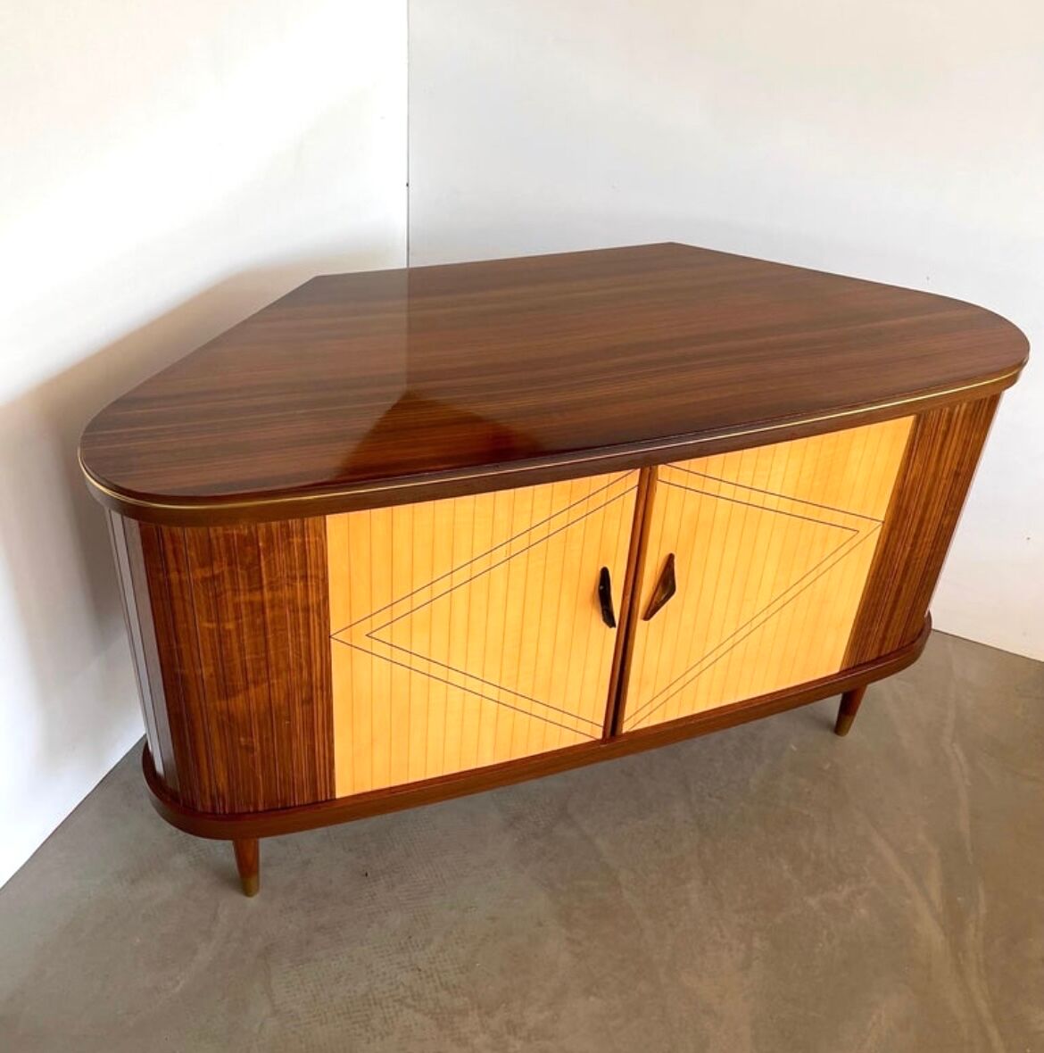 Sesame Bar multifunctional Dry Bar and Book Case with tambour doors