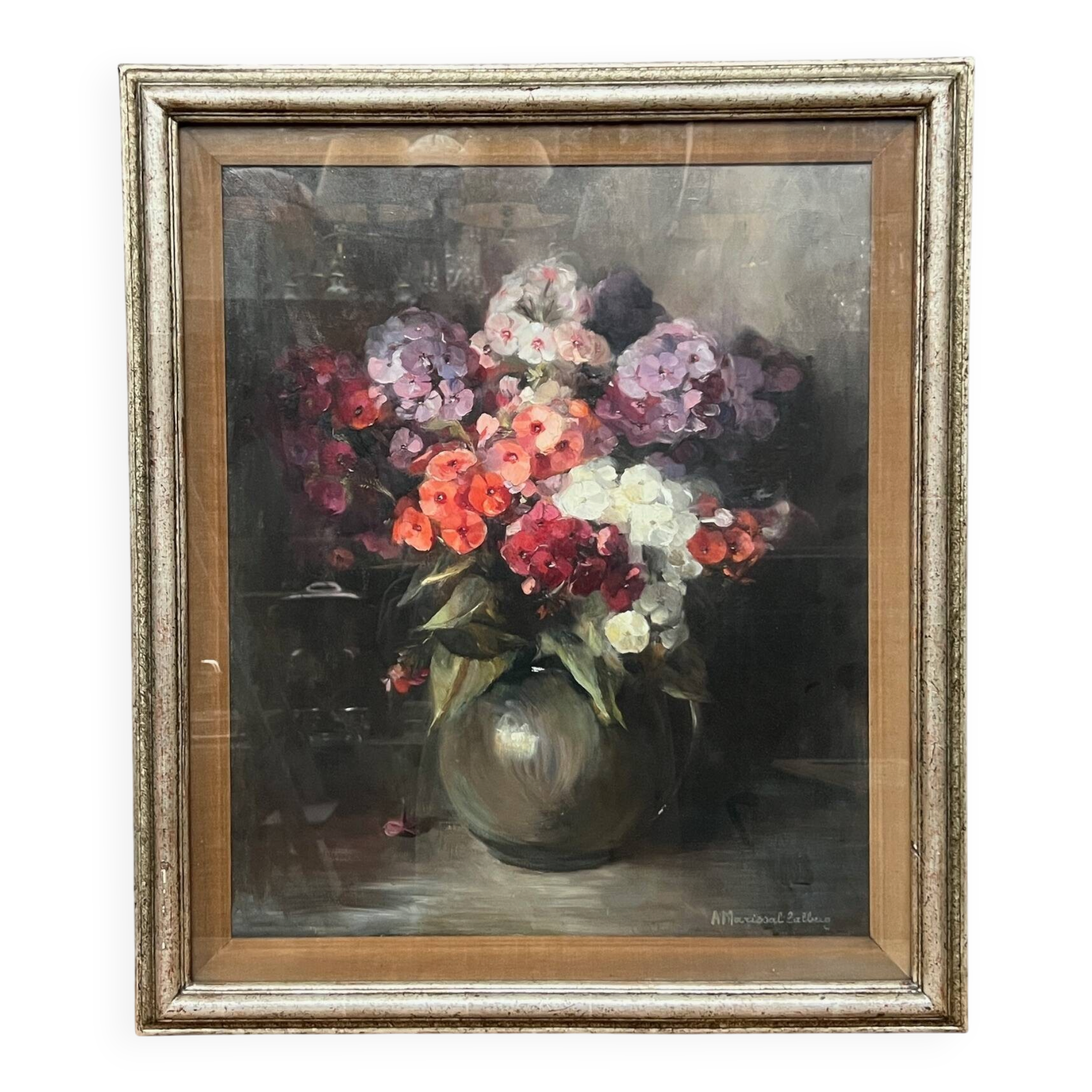 Andrée Marissal-Calberg, "Hydrangeas in a vase".