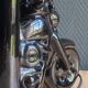 Vintage black ceramic motorcycle table lamp | Harley Davidson style