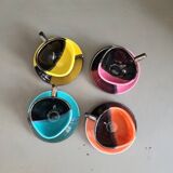 Lot de 4 tasses à café Vallauris- Signées Luc Vallauris