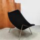 Vintage design Artifort 'Oyster' lounge chair Pierre Paulin F157